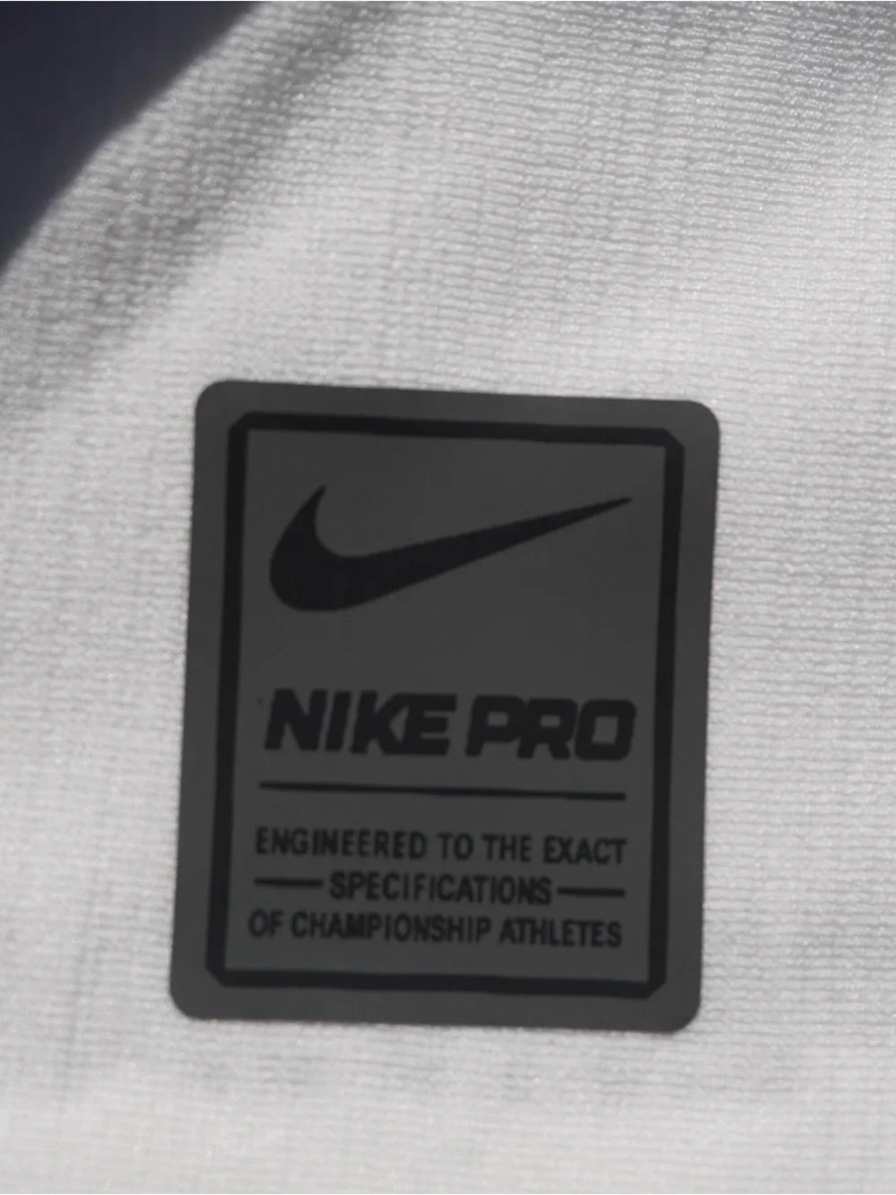Nike White Pro Therma-FIT Hood